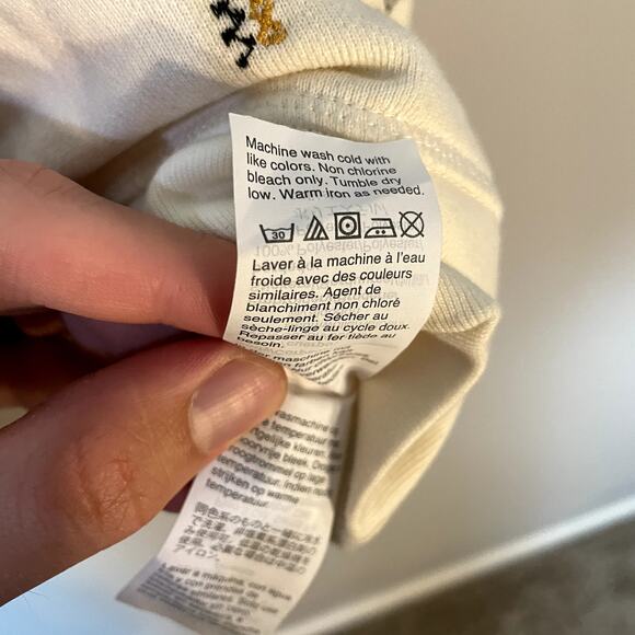 Madewell New York City Embroidered Shrunken Sweatshirt Subway Graffiti SZ Large - Picture 11 of 16